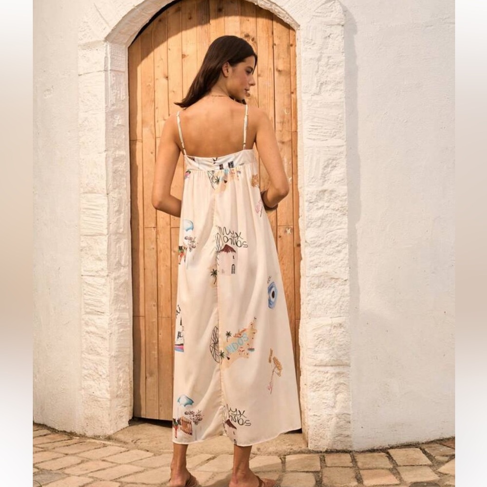Suspender Boho Maxi Dress - Picture 5 of 5